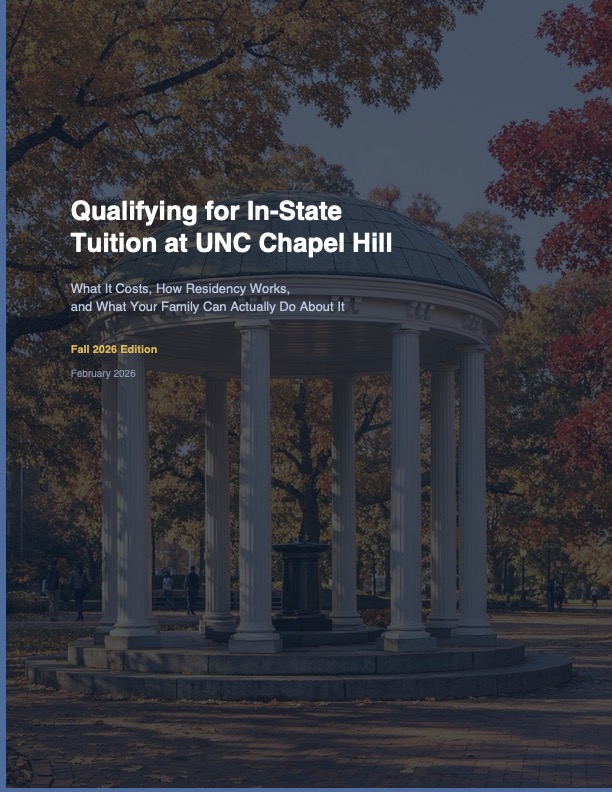 UNC Chapel Hill In-State Tuition Guide Cover